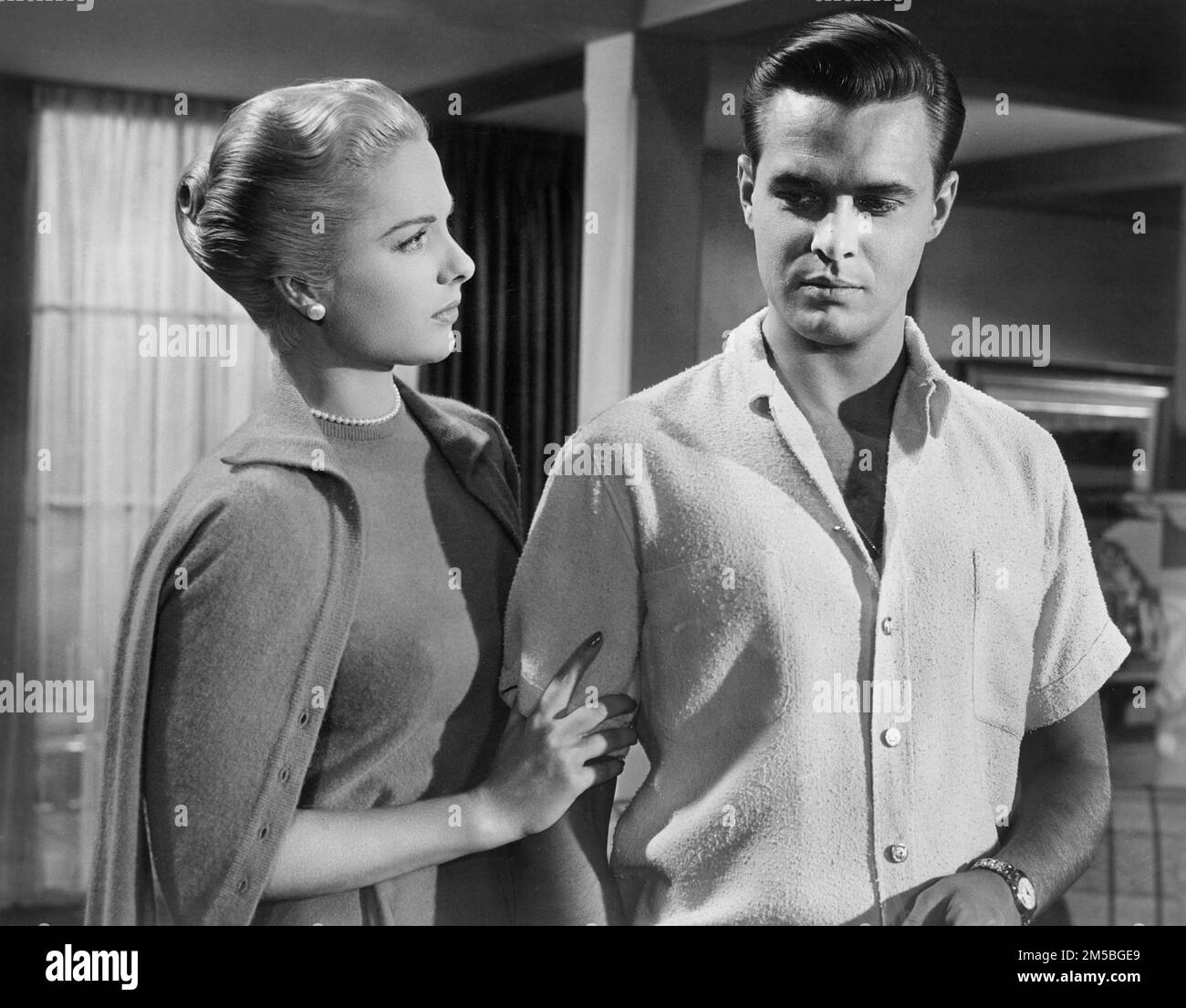 Martha Hyer, William Reynolds, onset of the Film, "Mister Cory