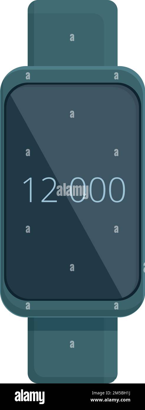 Smart tracker icon cartoon vector. Sport app. Digital device Stock ...