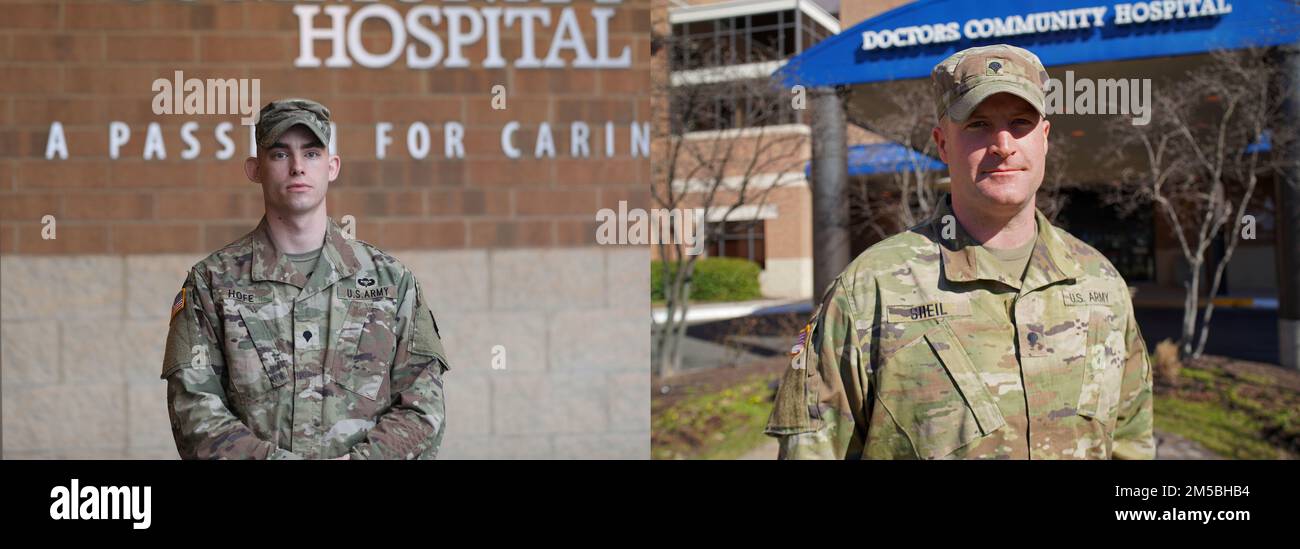 Patrick Rheil Maryland Army National Guard Soldiers Spc. Patrick Sheil and Spc. Paul ...