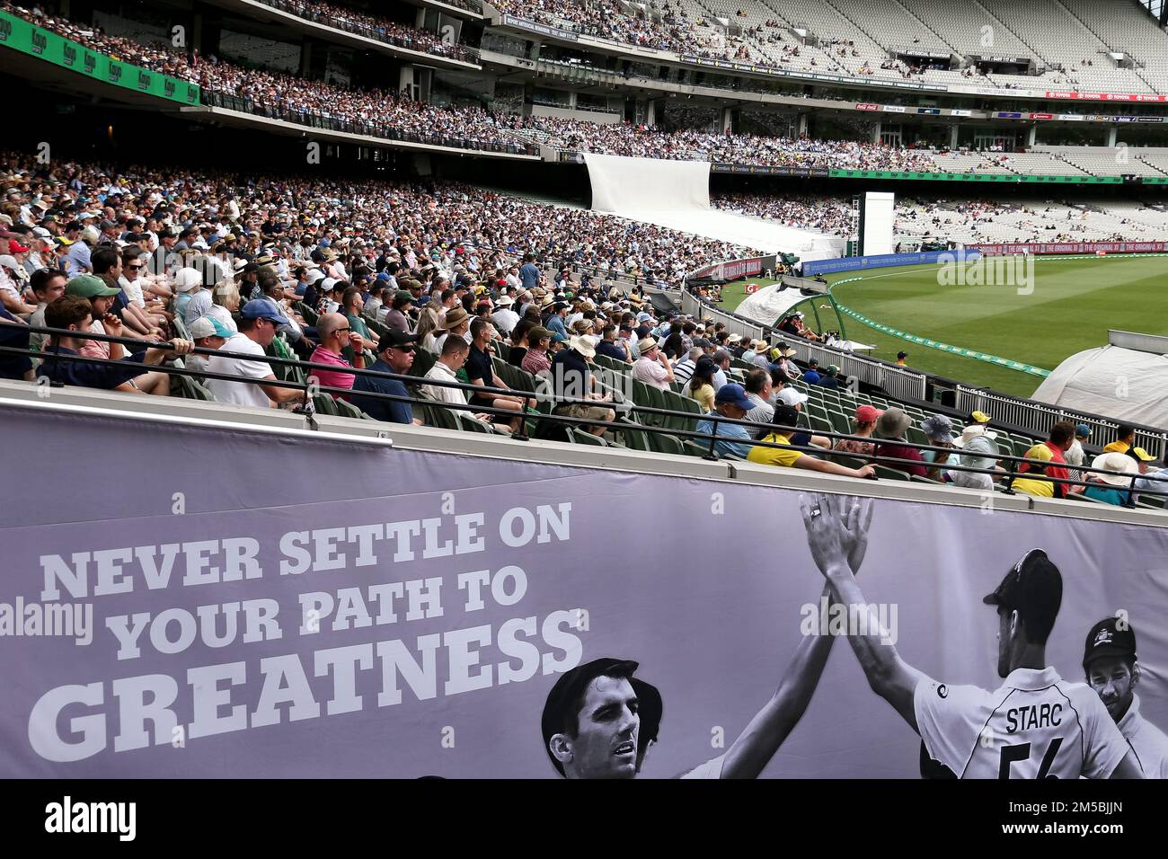 Melbourne, Australia, 28 December, 2022. A view of the MCG stands during the Boxing Day Test