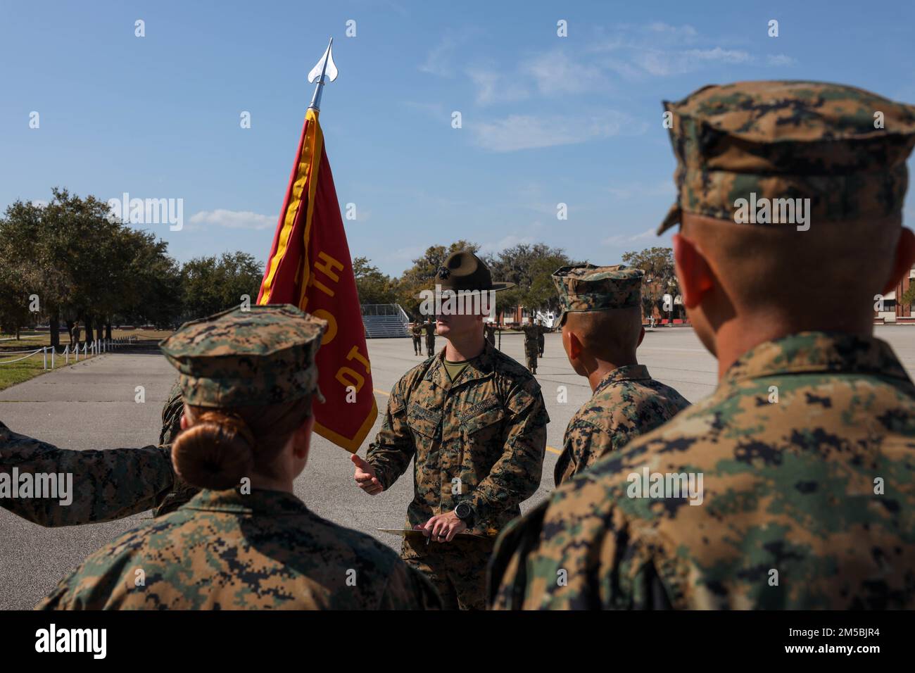U.S. Marines with Drill Instructor School, Recruit Training Regiment