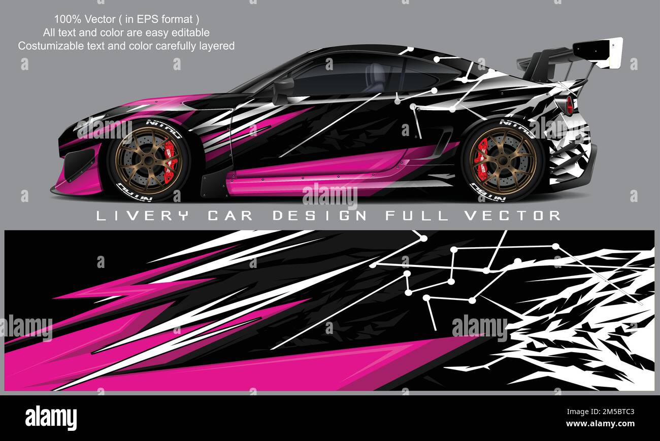 car livery graphic vector. abstract grunge background design for