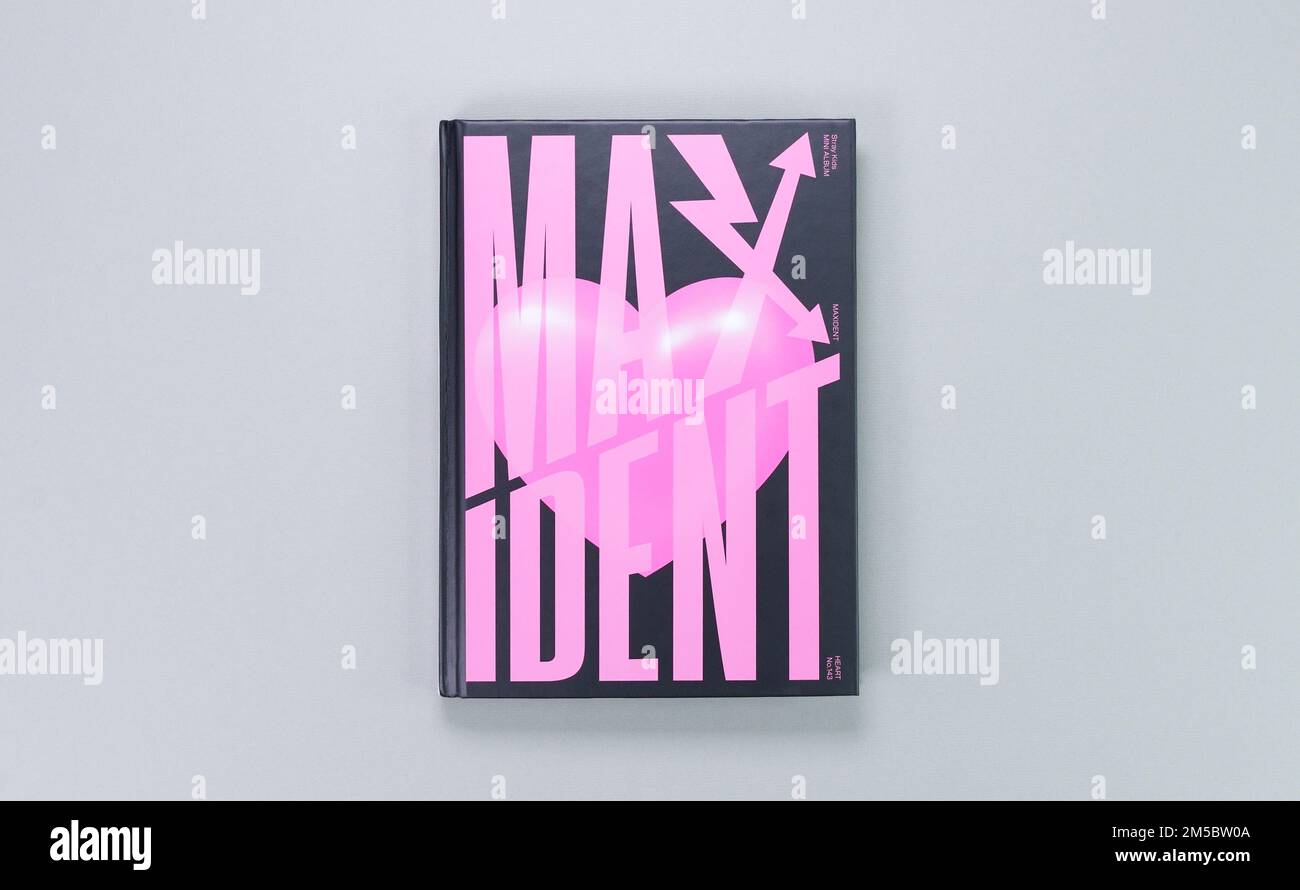 Stray Kids MAXIDENT mini Album Box set on grey. Music CD. South Korean boy  band StrayKids. Space for text. Gatineau, QC Canada - December 07 2022  Stock Photo - Alamy