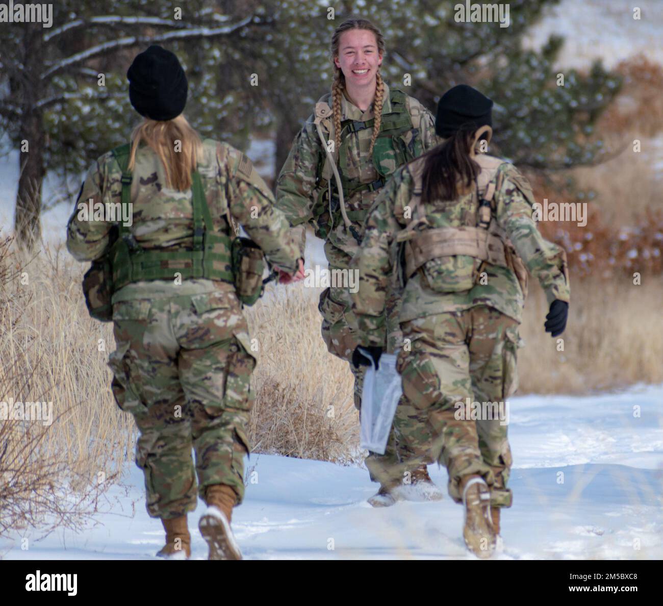 Cadets assigned with the Mountain Ranger Battalion navigate the ...