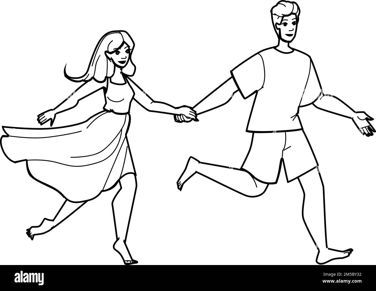 couple nature vector Stock Vector Image & Art - Alamy
