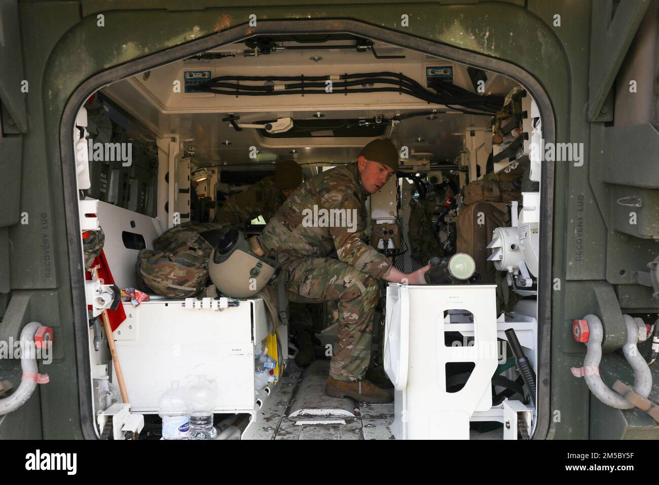 U.S. Army Pfc. Jack Potter, a gunner assigned to 5th Battalion, 4th Air