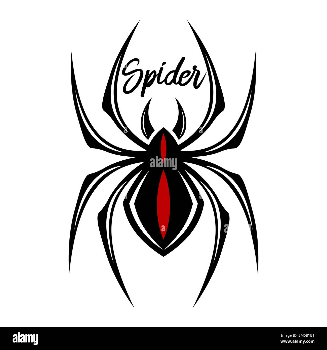 Modern poisonous black spider logo Stock Vector Image & Art - Alamy