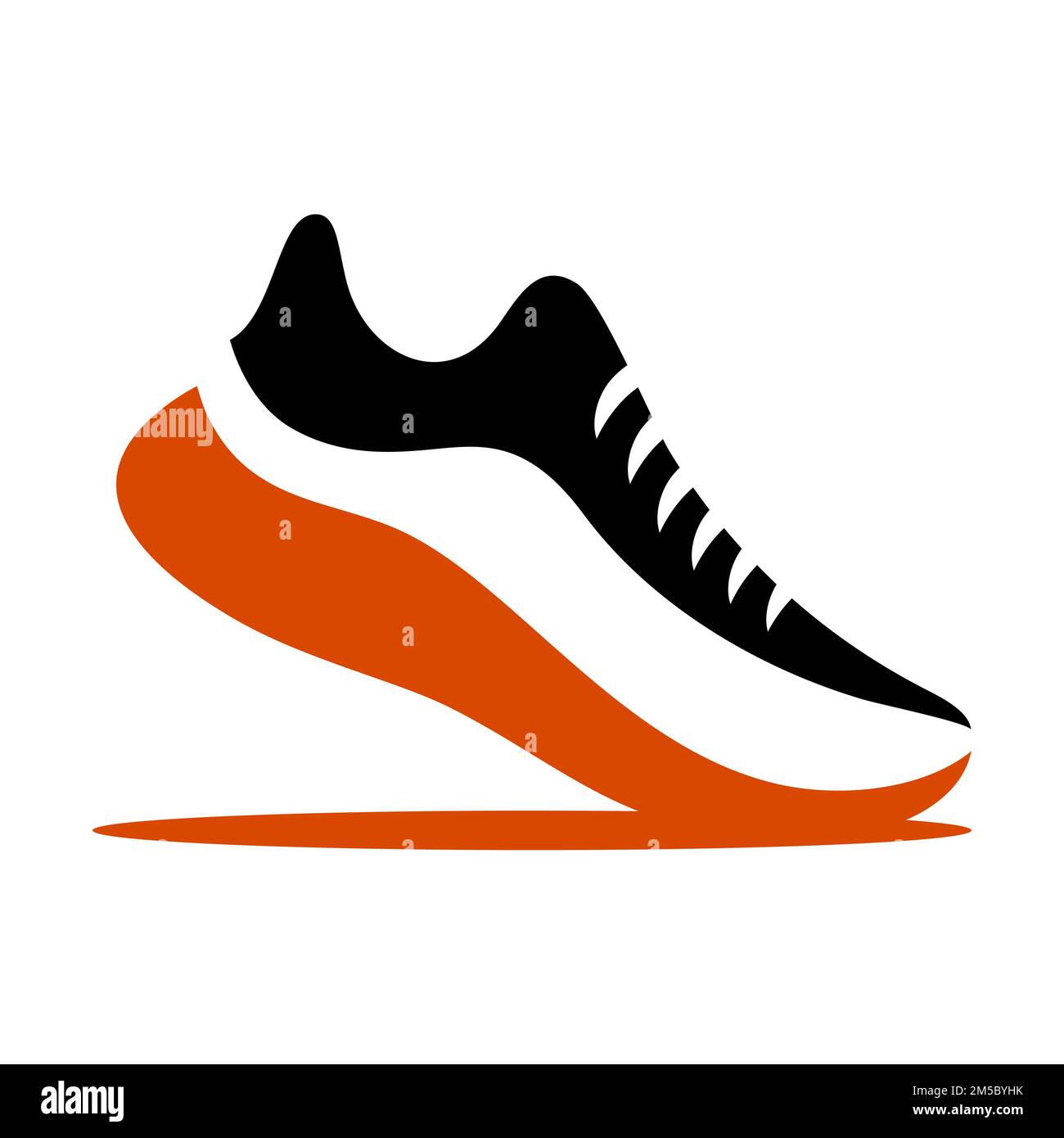Modern designer men's sneaker logo Stock Vector