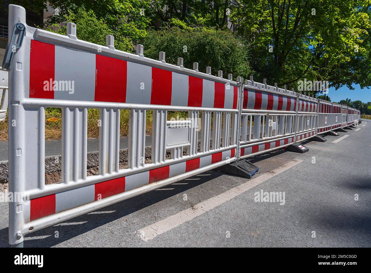 Barrier fence at a construction site, Bavaria, Germany Stock Photo Alamy