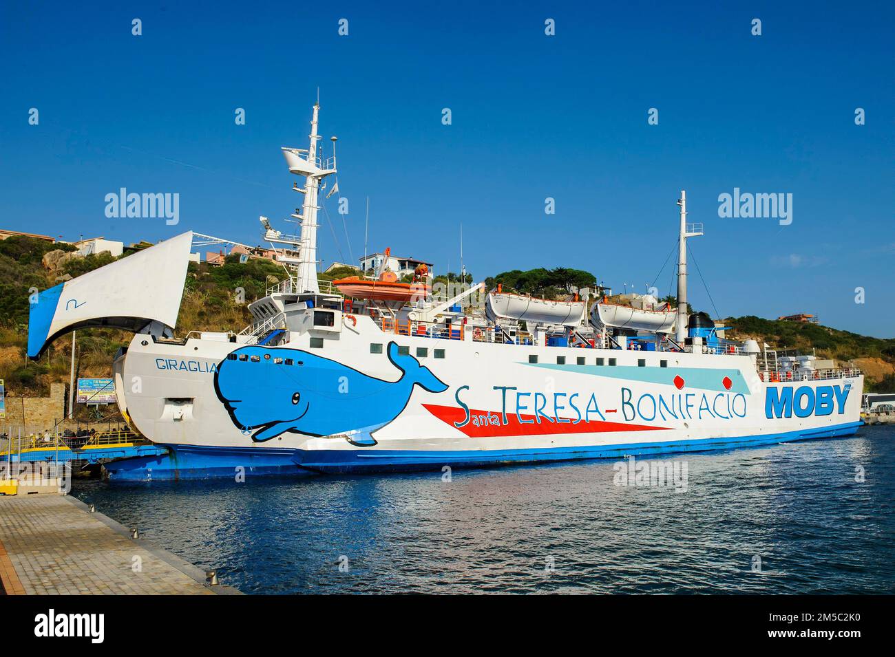 Ferry Car Ferry For Ferry Service Between Santa Teresa Di Gallura In ...