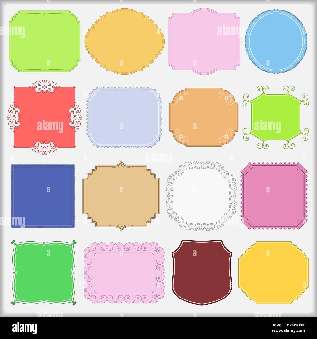 Set of vintage labels, vector eps10 illustration Stock Vector Image ...