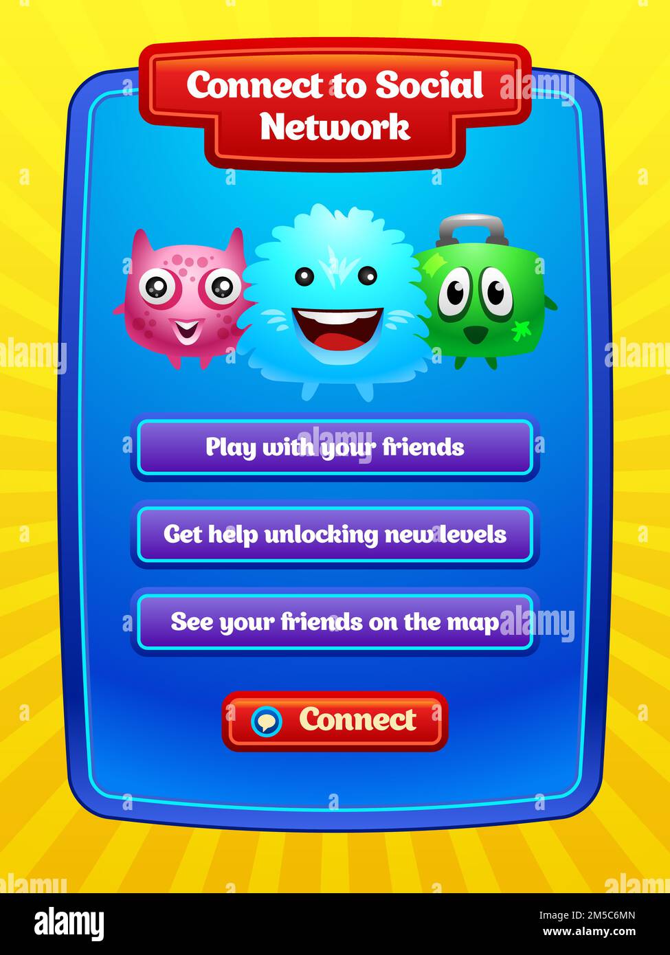 Social ui elements hi res stock photography and images Alamy