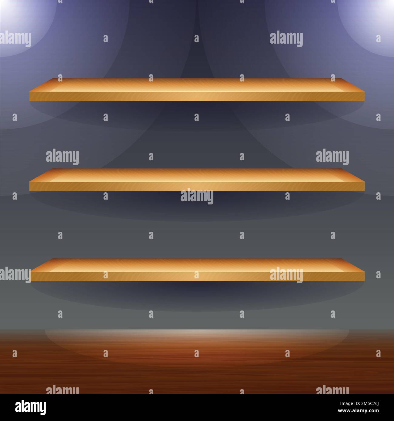 Vector wooden shelves Stock Vector Image & Art Alamy