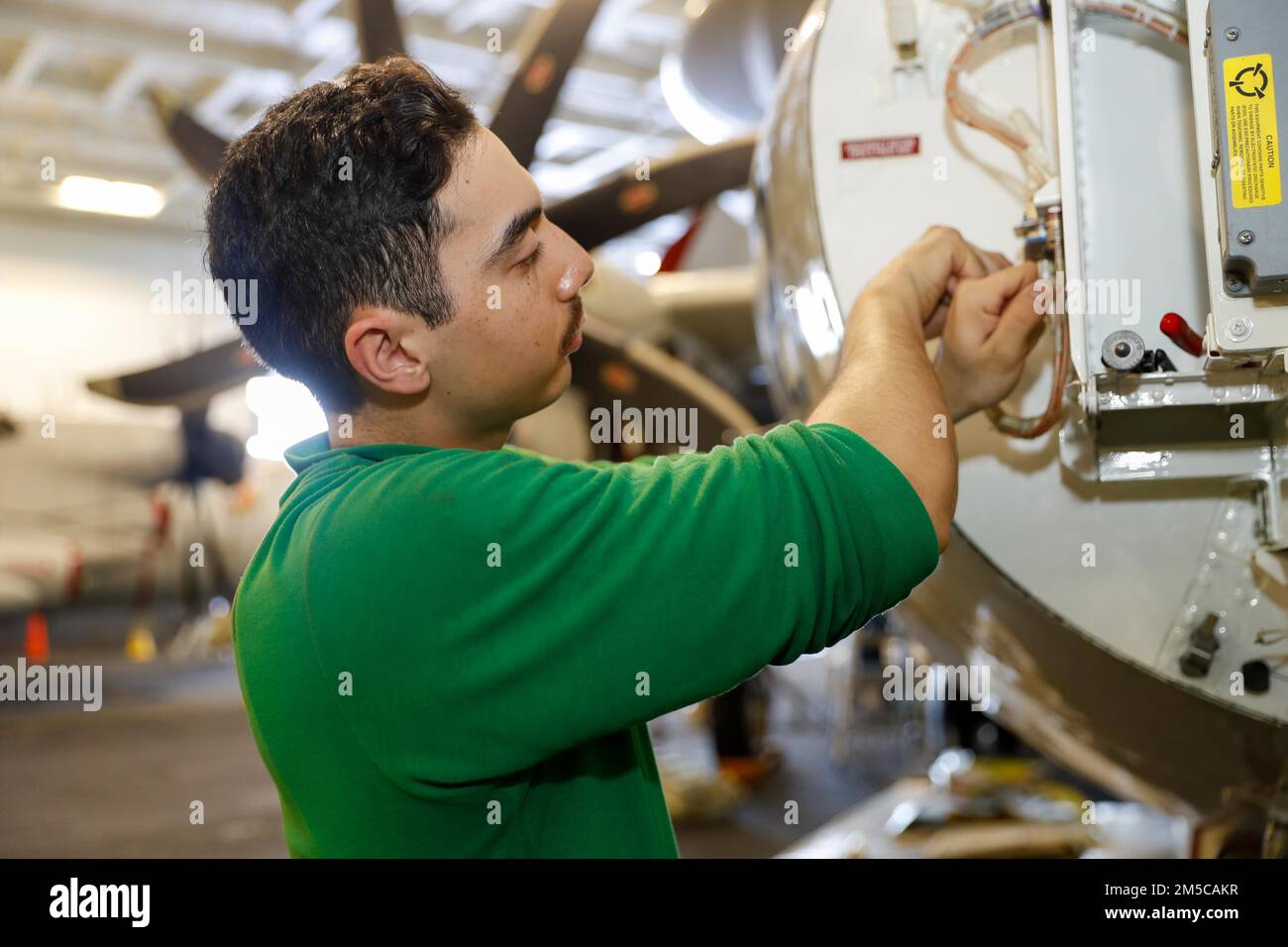 PHILIPPINE SEA (March 1, 2022) Aviation Electronics Technician 2nd