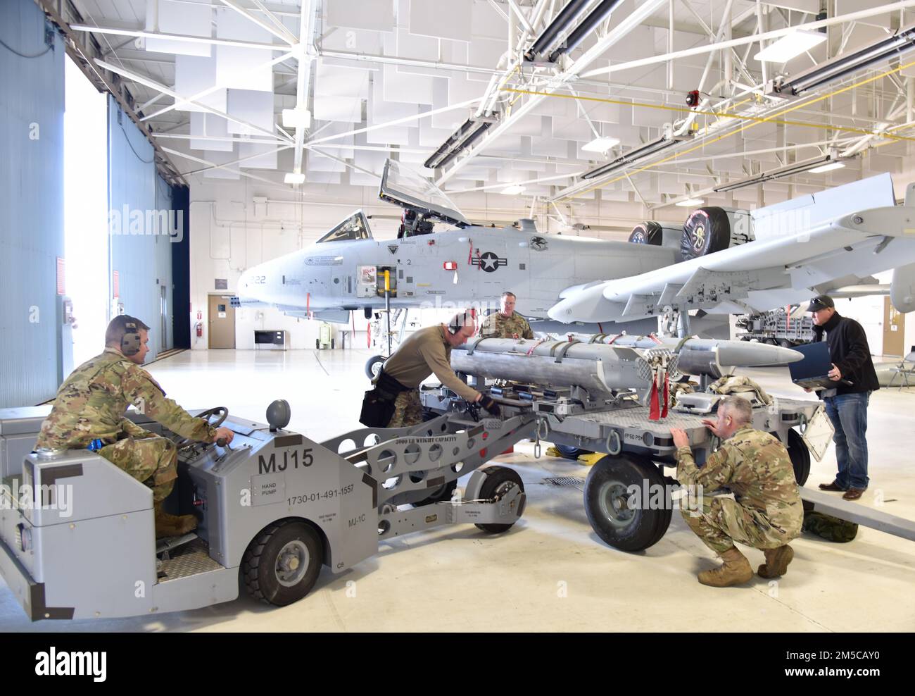 U. S. Air National Guard Members assigned to the 127th Wing prepare to