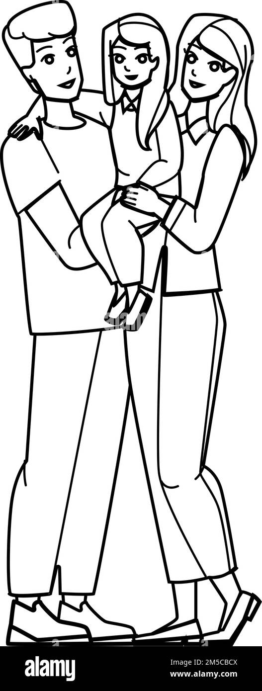 family young vector Stock Vector Image & Art - Alamy