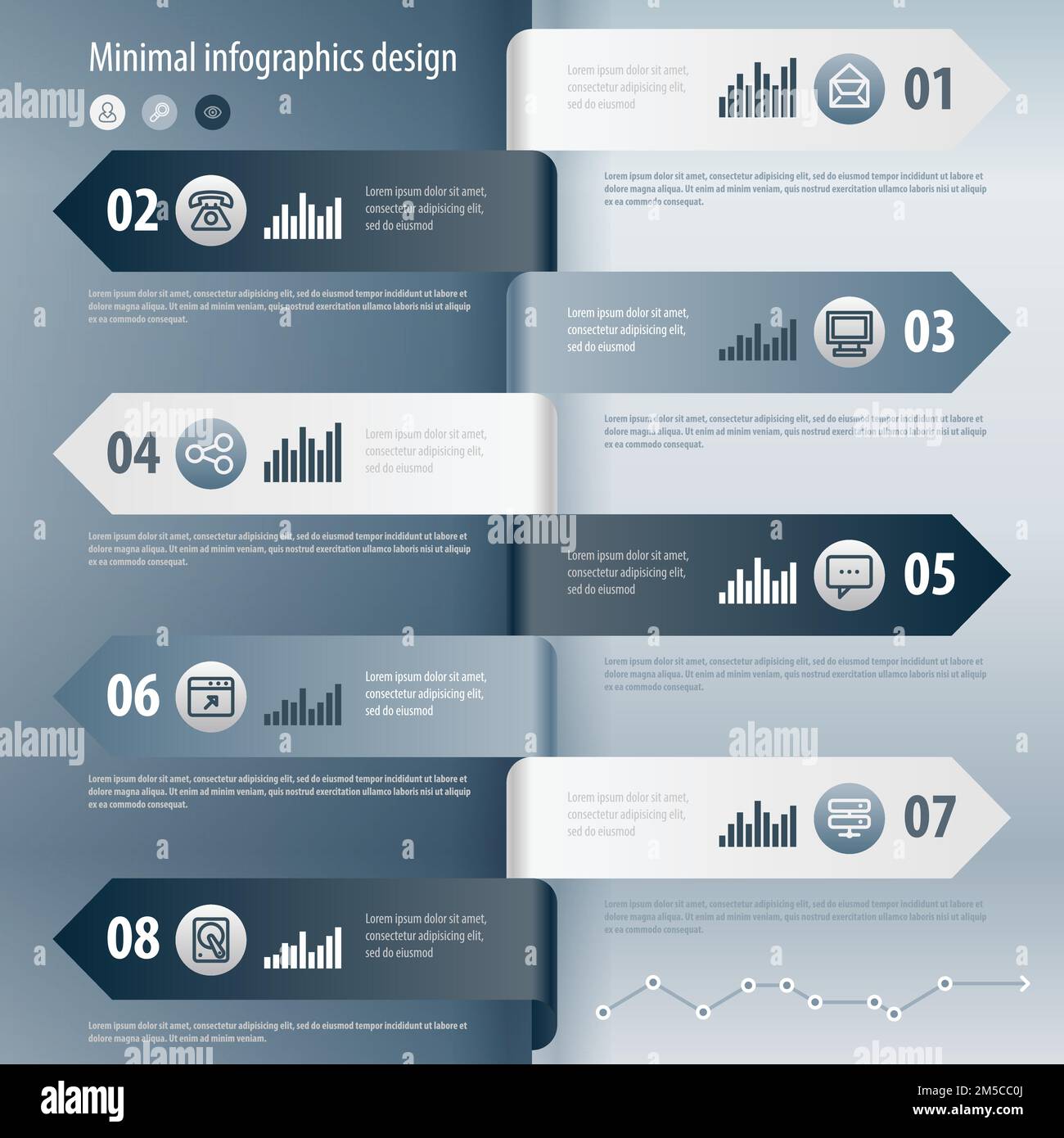 Minimal infographics design. Vector eps 10 Stock Vector Image & Art - Alamy
