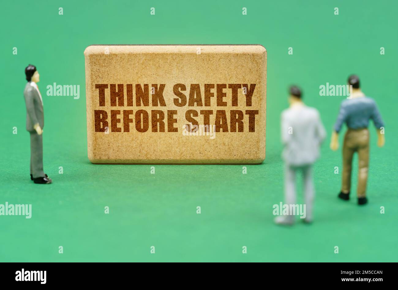Think safety before start hires stock photography and images Alamy