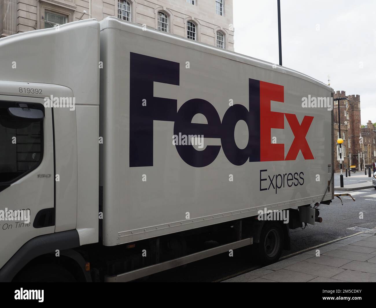 LONDON, UK CIRCA OCTOBER 2022 FedEx courier van Stock Photo Alamy