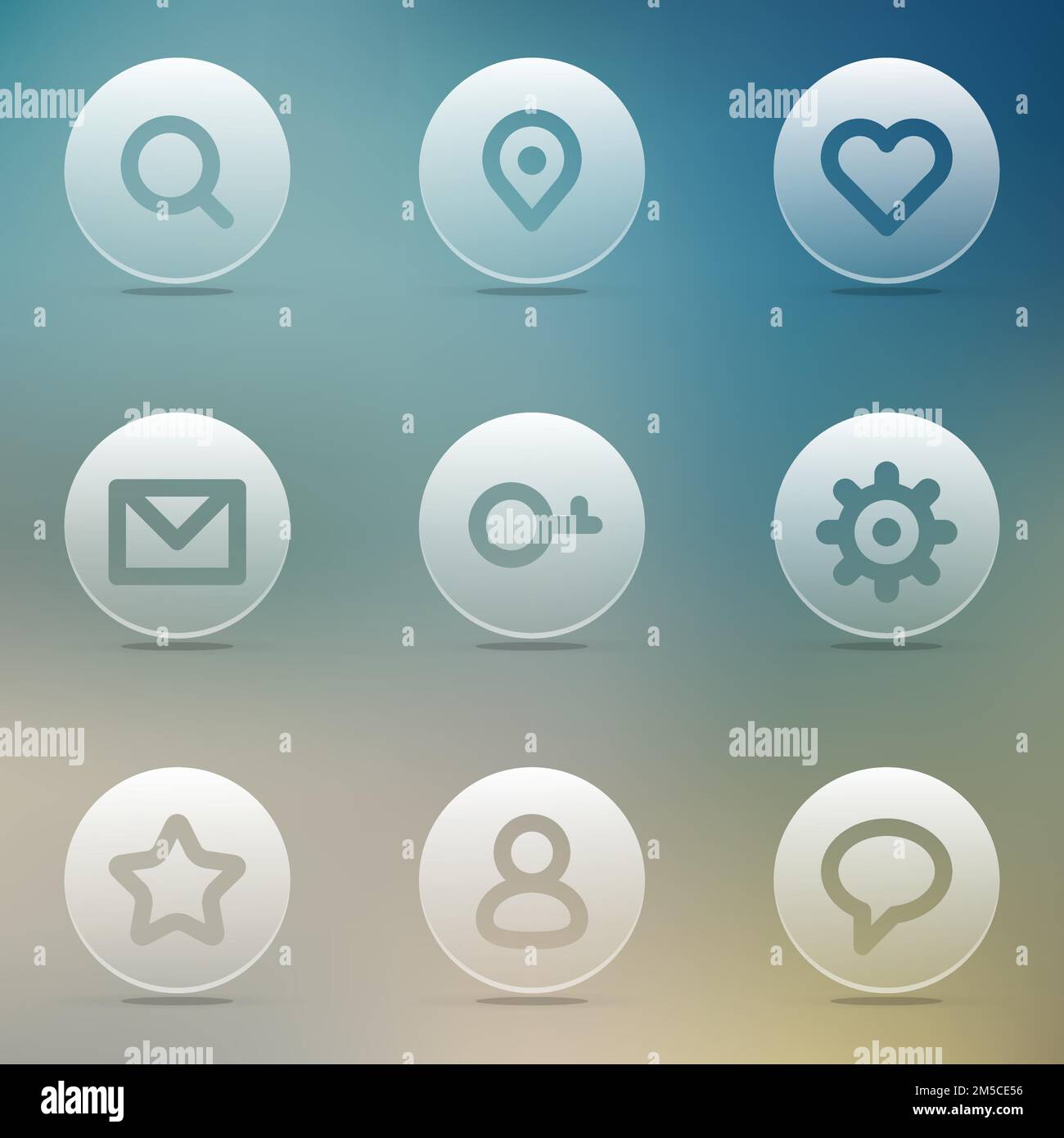icon set for web or mobile devices Stock Vector