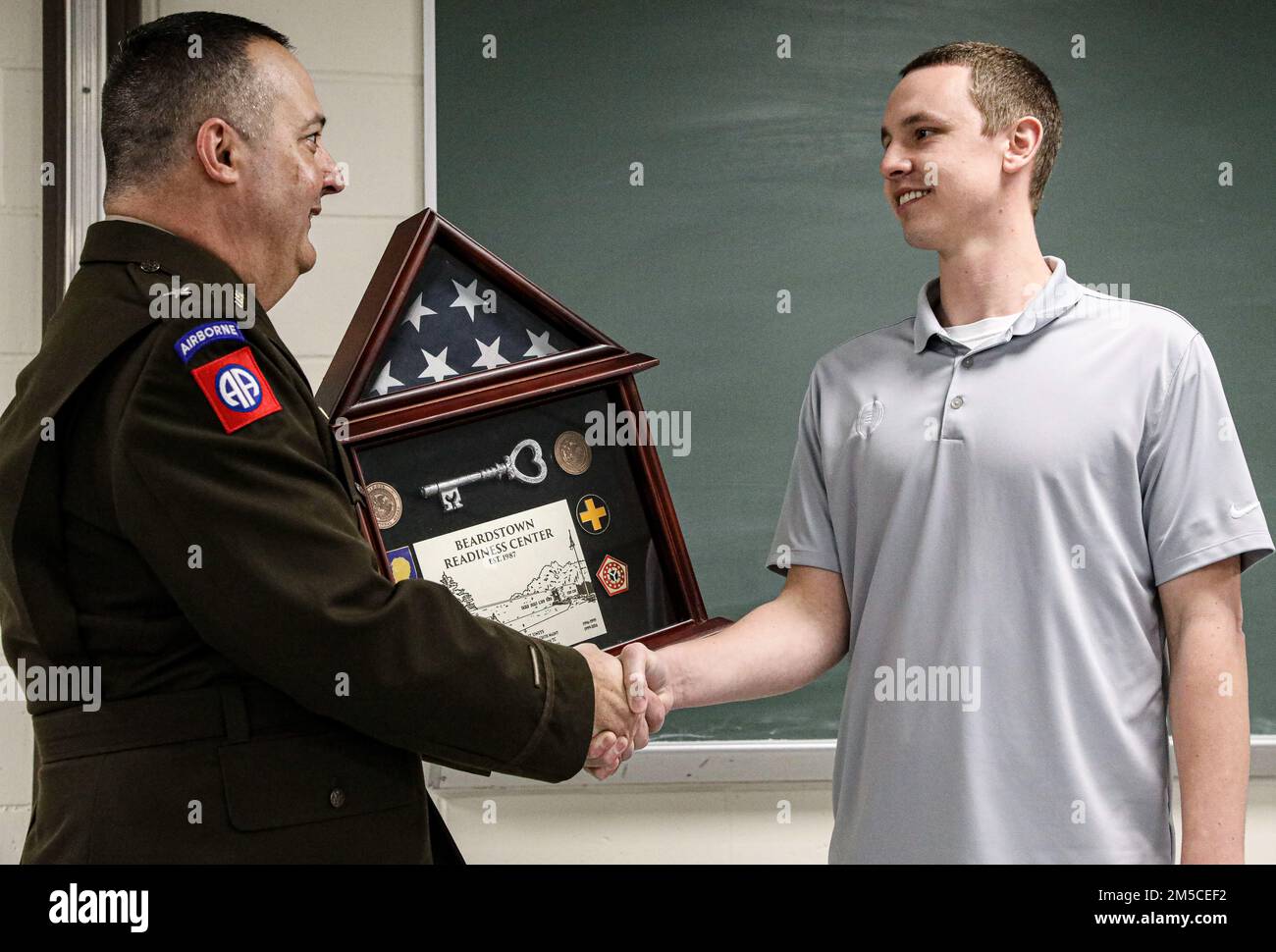 The Beardstown Armory Key Transfer Ceremony took place Mar. 1 at the