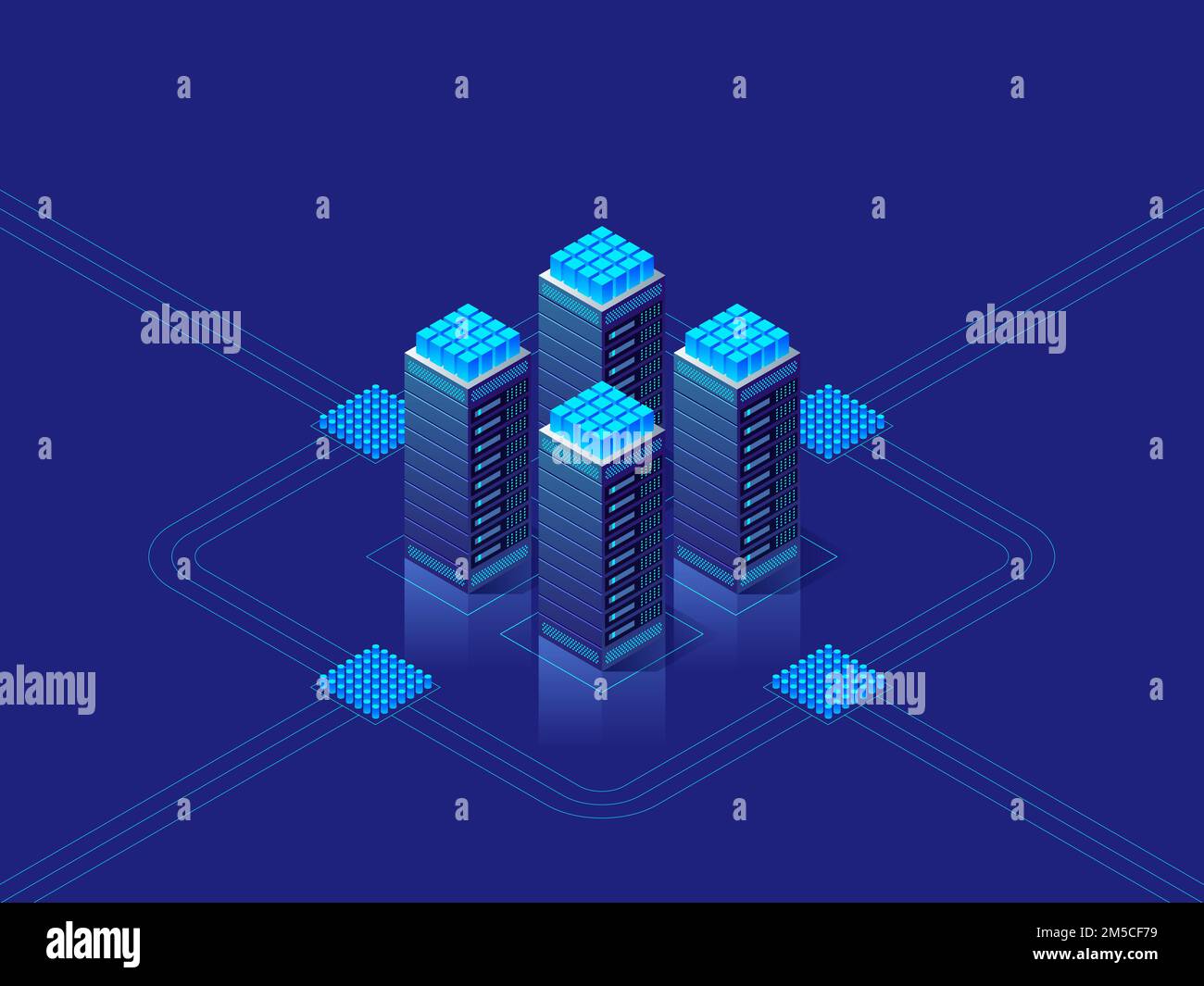 Data center concept. Abstract high technology background for website ...