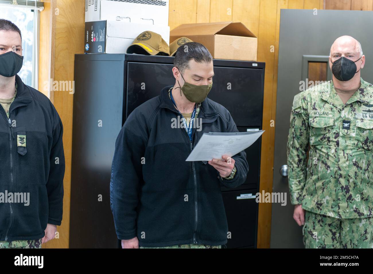 SILVERDALE, Wash. (Mar. 1, 2022) Chief Yeoman (Submarine) Eric Bremm