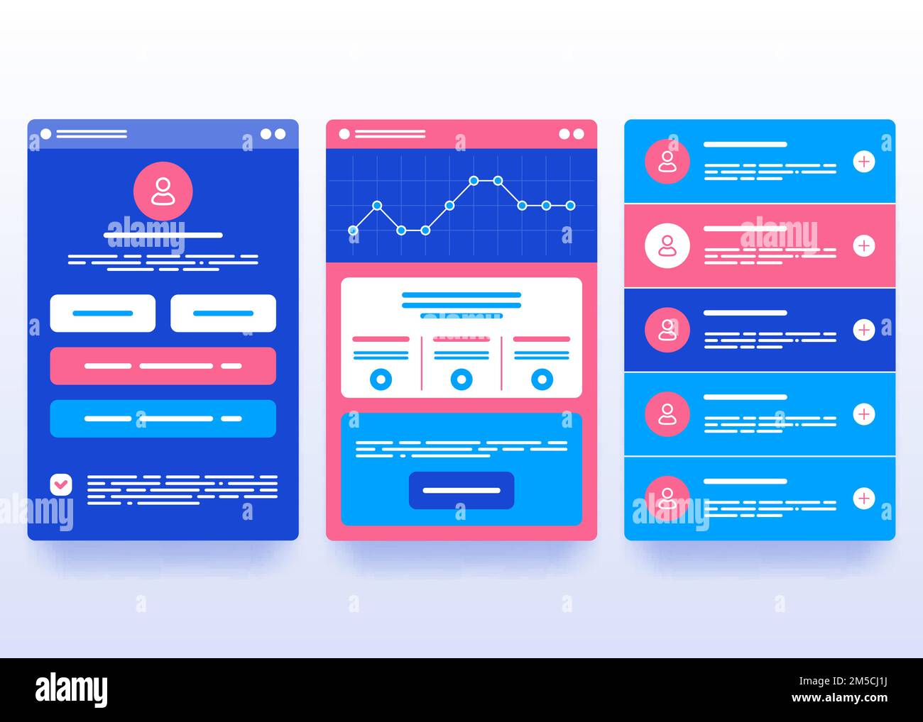 Interface UI design. Vector illustration Stock Vector Image & Art - Alamy