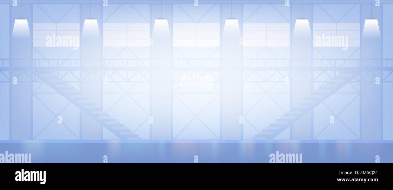 Interior of Factory. Warehouse building. Industrial vector background ...