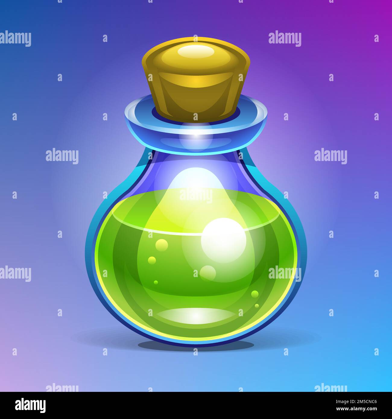 Blue potion Stock Vector Images - Alamy