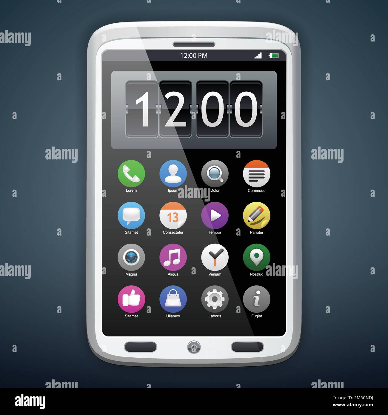 Vector concept communicator with app icons Stock Vector Image & Art Alamy