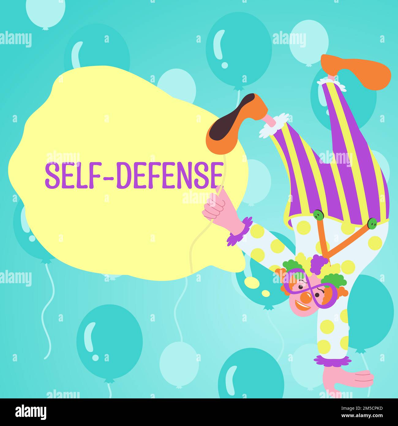 Text caption presenting Self Defense. Internet Concept the act of ...