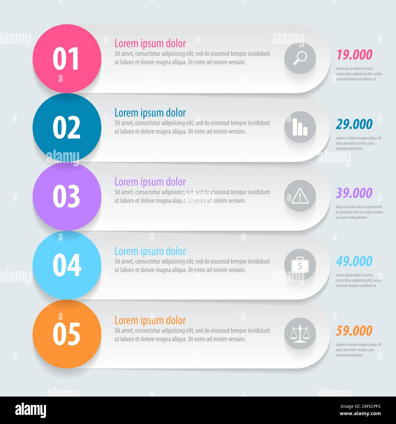 Flat UI design. Step infographic. Vector eps 10 Stock Vector Image ...
