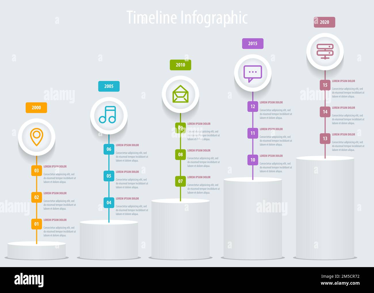Timeline Infographic. Vector design template eps 10 Stock Vector Image ...
