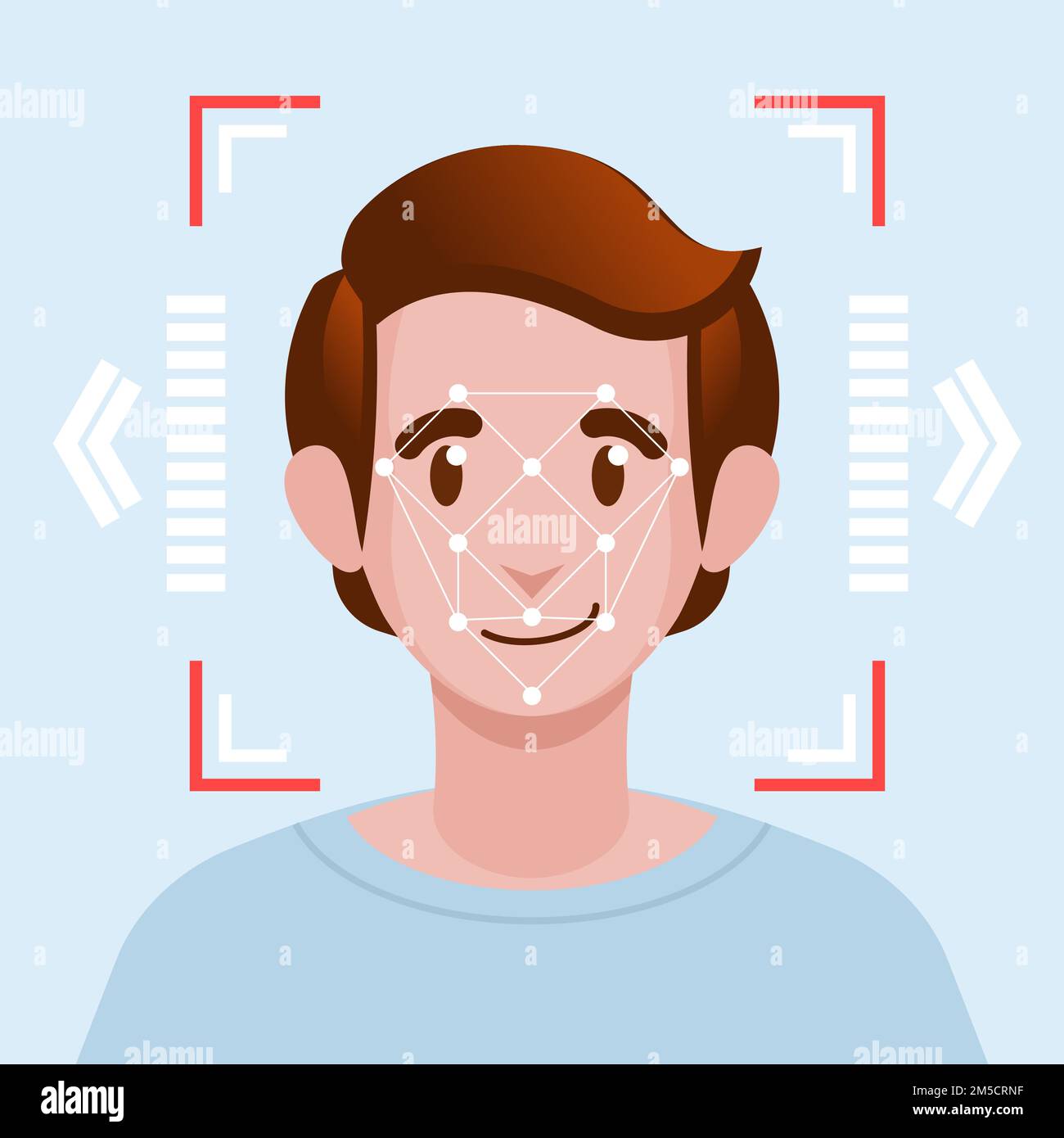 Face Identification Facial Recognition System concept Stock Vector Image & Art Alamy