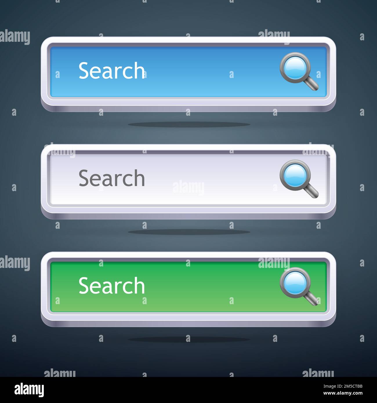 Set of color search bars. Vector illustration Stock Vector Image & Art ...