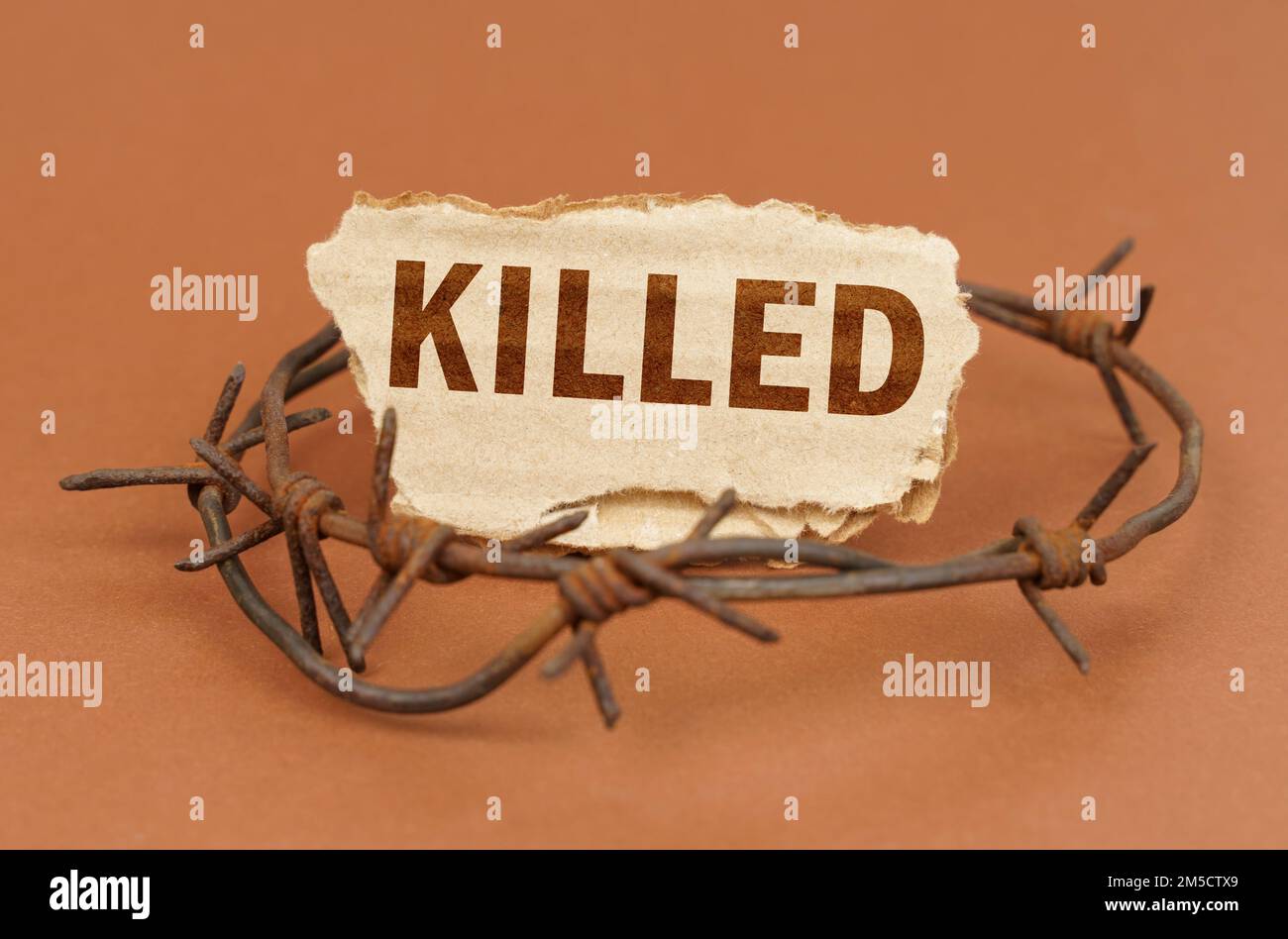 The Concept Of Law And Crime On A Brown Surface Barbed Wire And A The concept of law and crime on a brown surface barbed wire and a