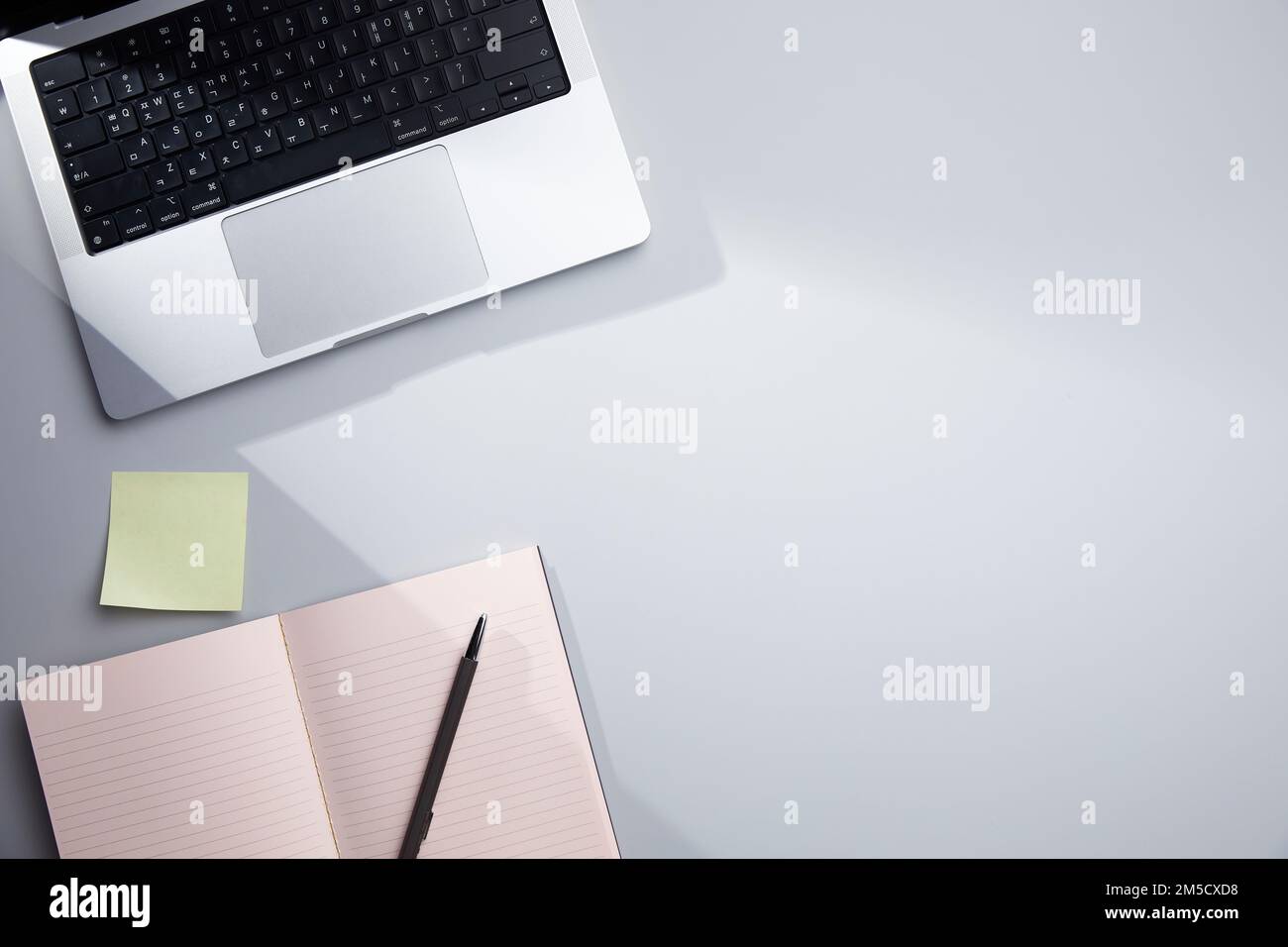 Assorted office supplies on the desk Stock Photo Alamy