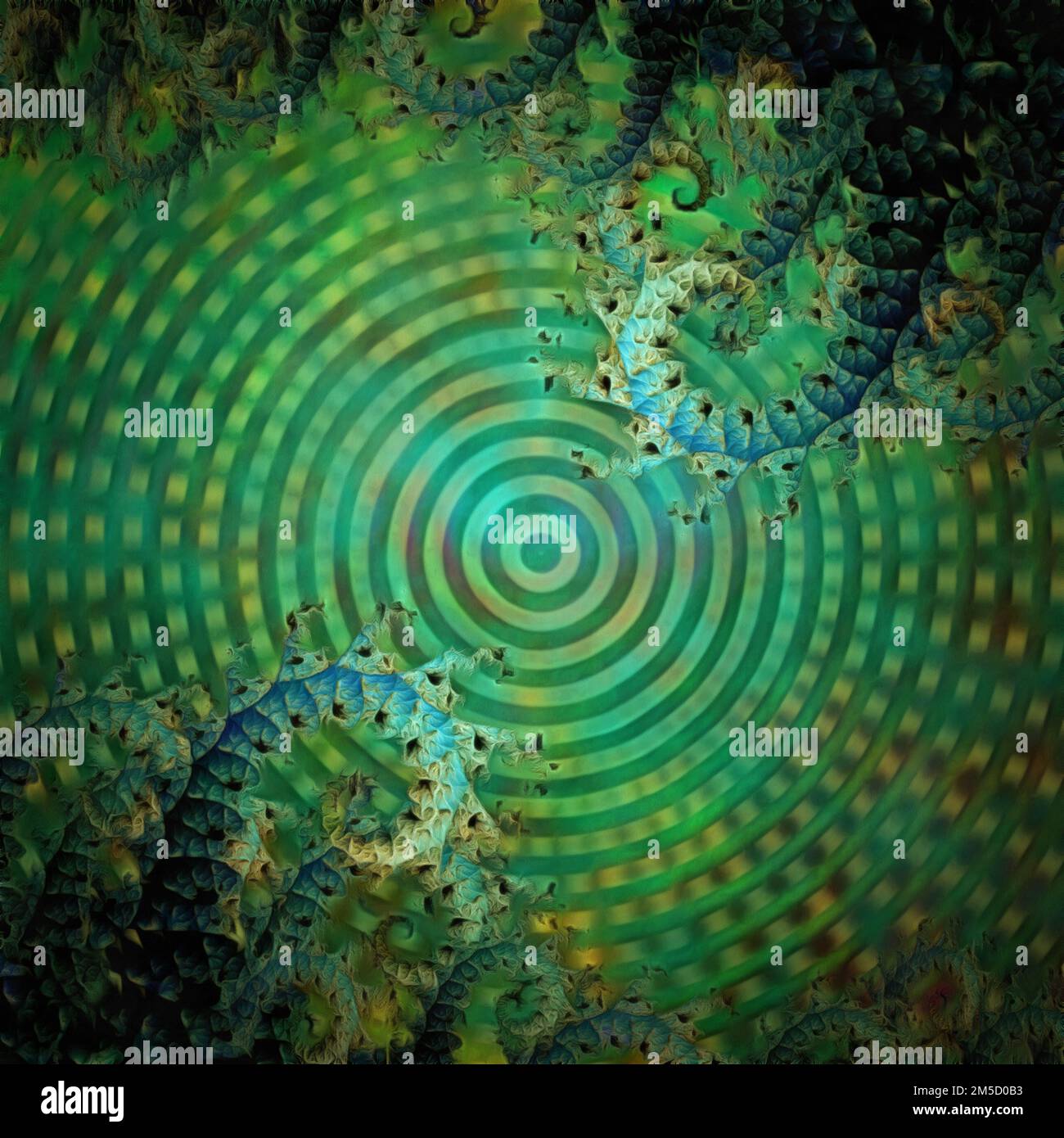 Hypnotic colorful concentric lines hi-res stock photography and images ...