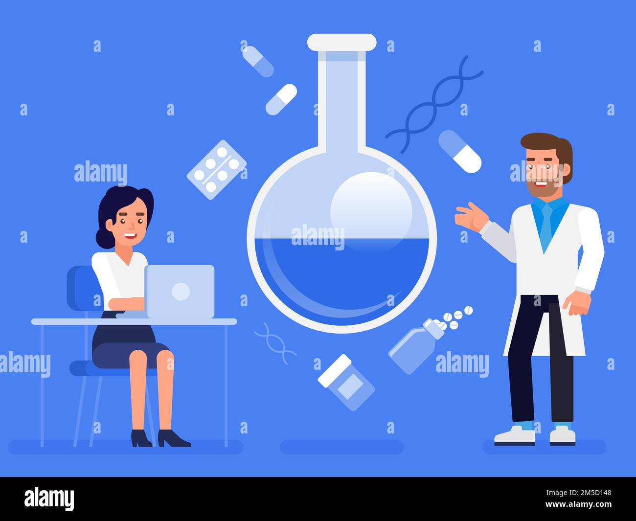 Laboratory scientist Stock Vector Images Alamy