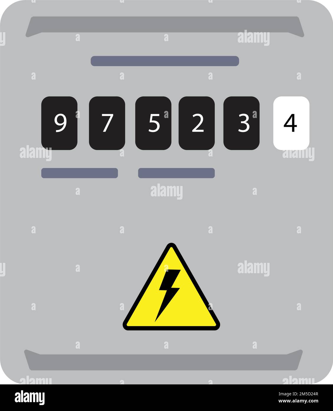 Electrical box with energy meter Stock Vector Image & Art Alamy