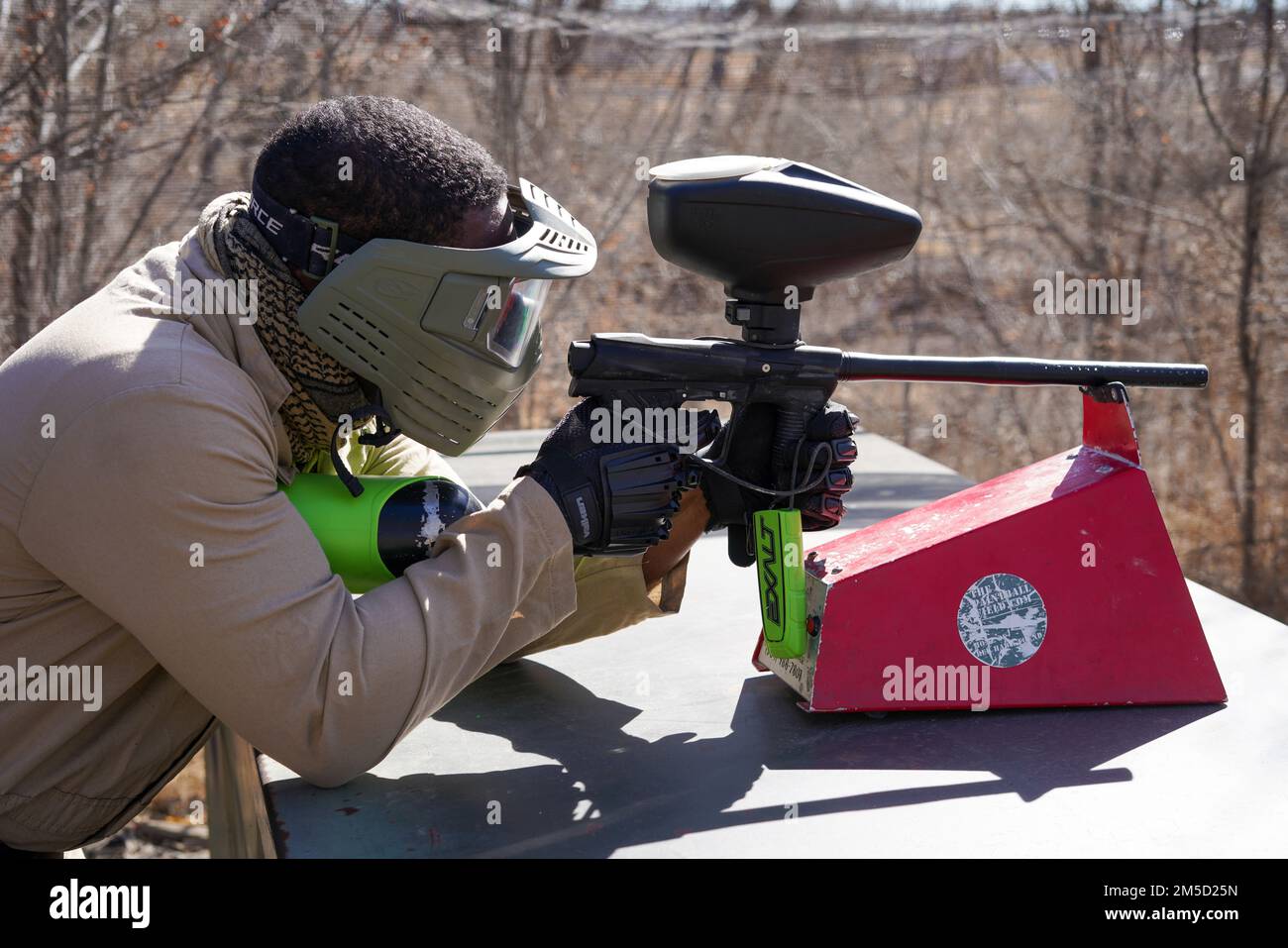 A Soldier with 3rd Squadron, 61st Cavalry Regiment, 2nd Stryker Brigade