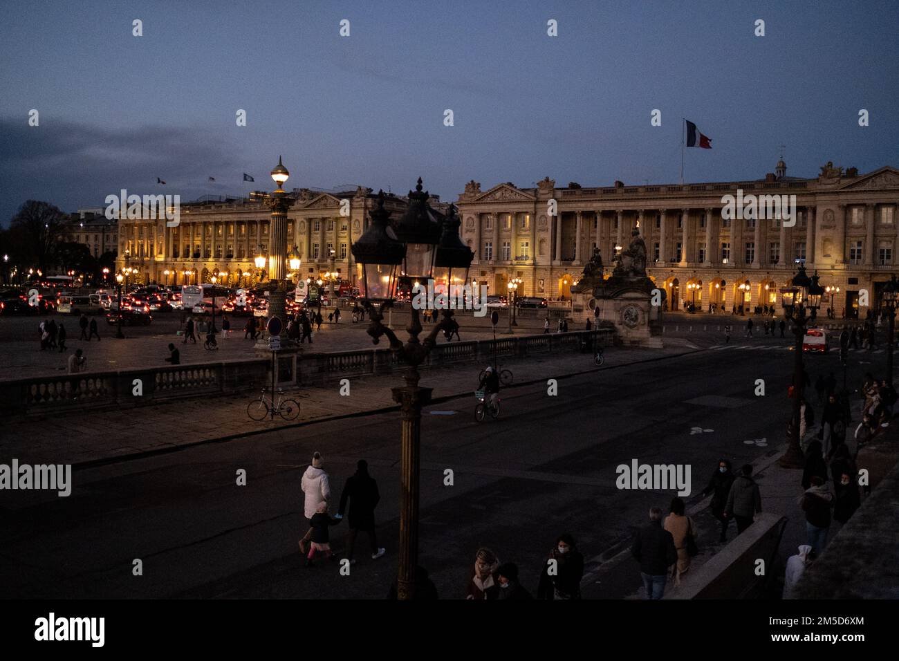 France, Paris, 2021-12-04. Illustration of tourism and daily life in the Greater Paris. Photograph by Martin Bertrand. France, Paris, le 2021-12-04. I Stock Photo
