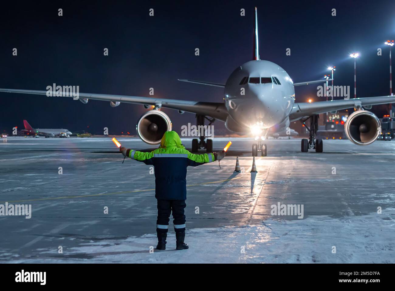 Marshalling signal hi-res stock photography and images - Alamy