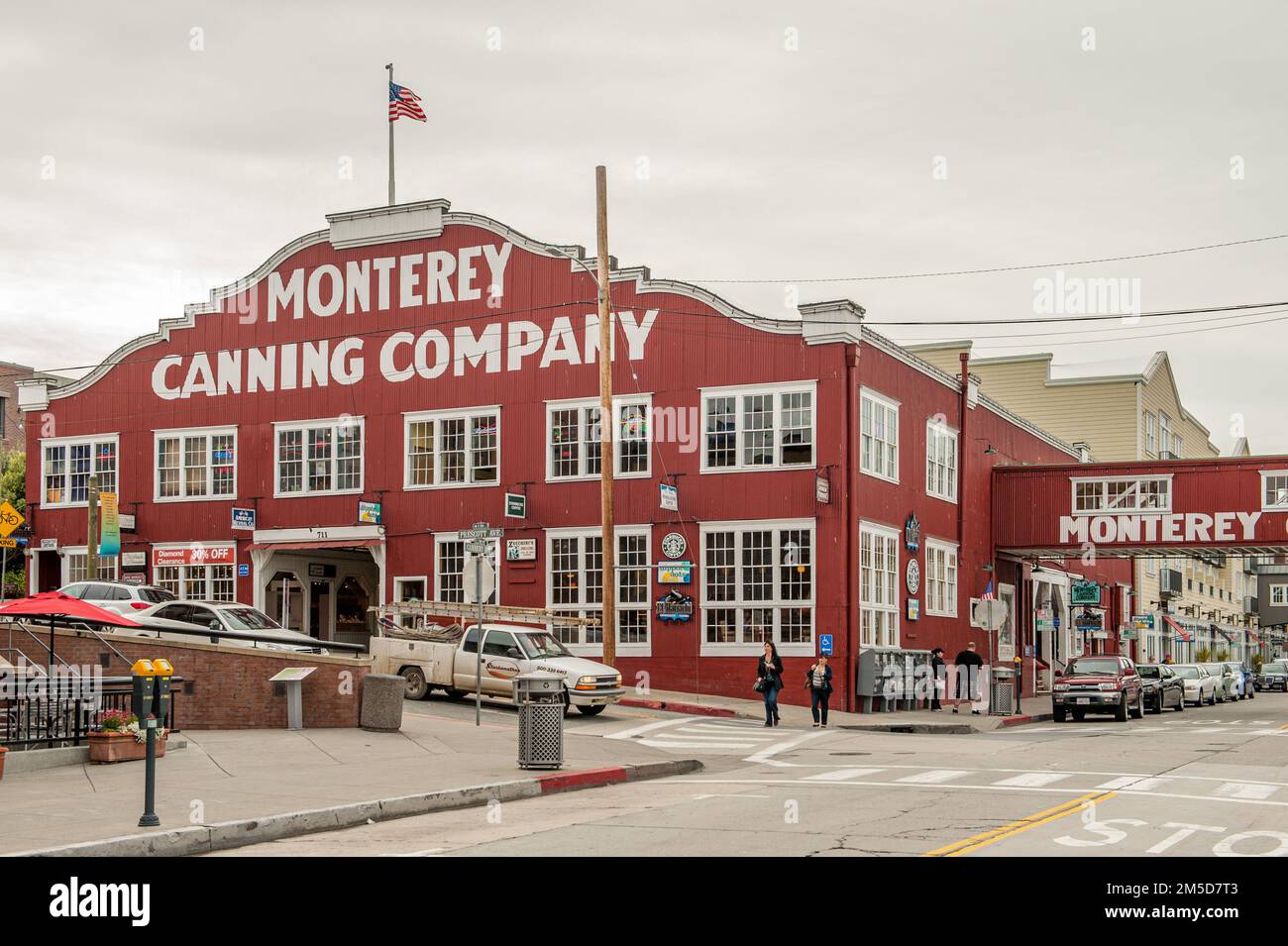 Historic Cannery Row in Monterey, CA made famous by the novels by John