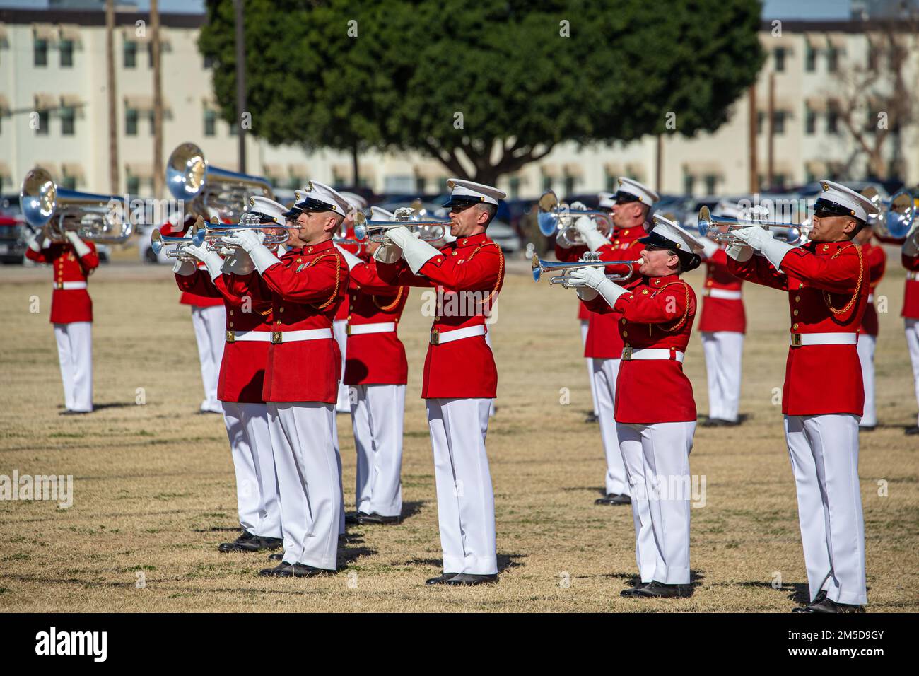 Marines with “The Commandant’s Own,” U.S. Marine Drum & Bugle Corps