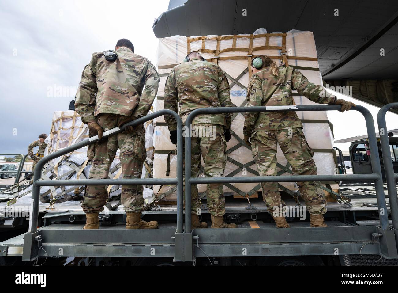 Airmen assigned to the 728th Air Mobility Squadron and 37th Airlift ...
