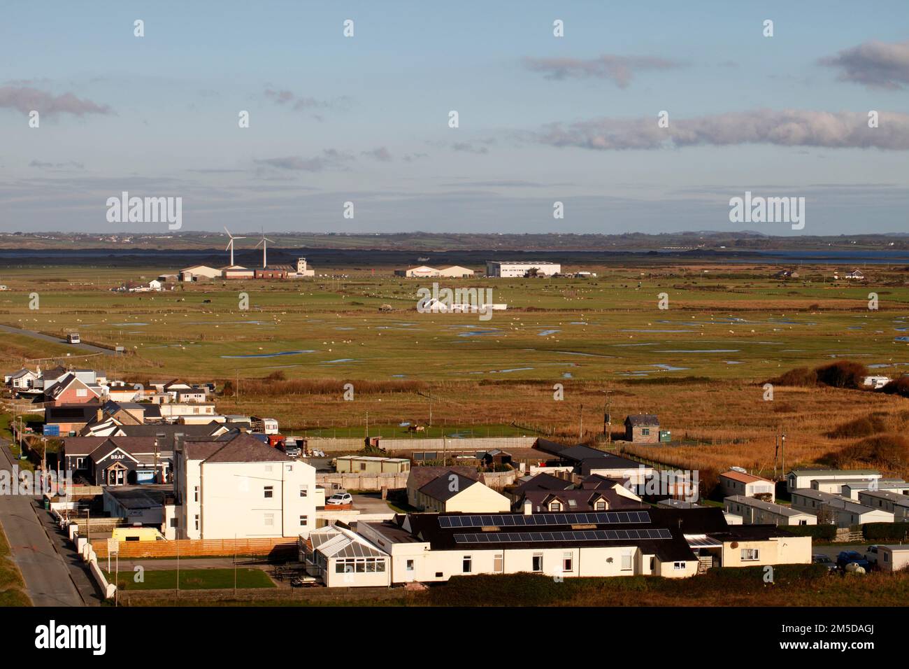 Dinas dinlle, towards Caernarfon Airport. Gwynydd, North Wales, UK Stock Photo