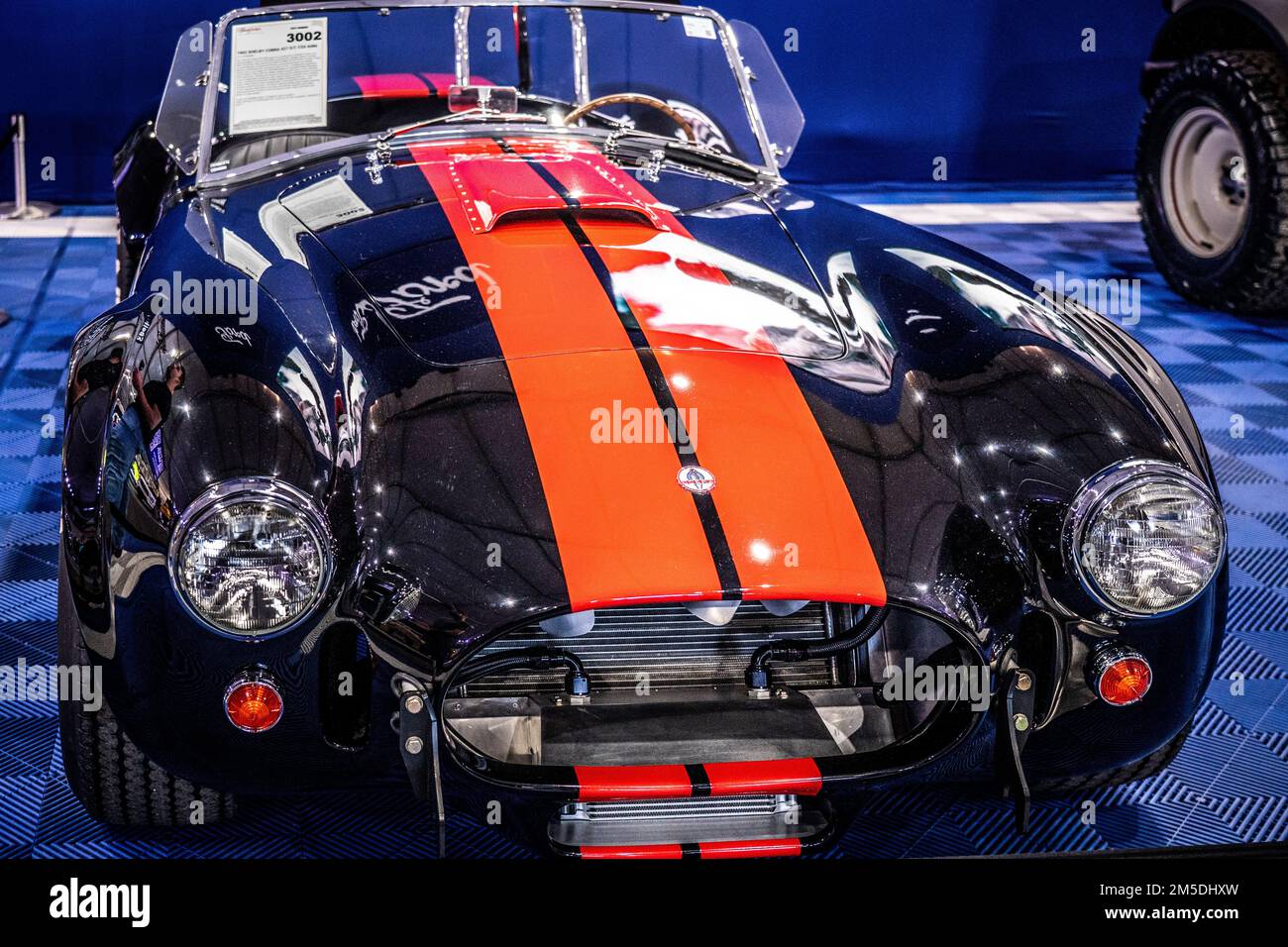 A luxury vintage vehicle on show at the Barrett-Jackson Auction in