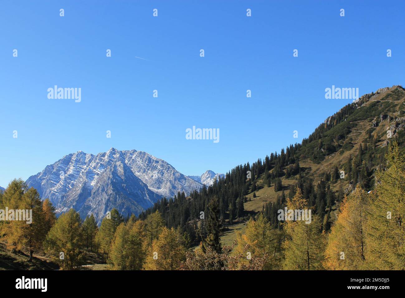 A scenic view of the Alps on a sunny summer day Stock Photo - Alamy